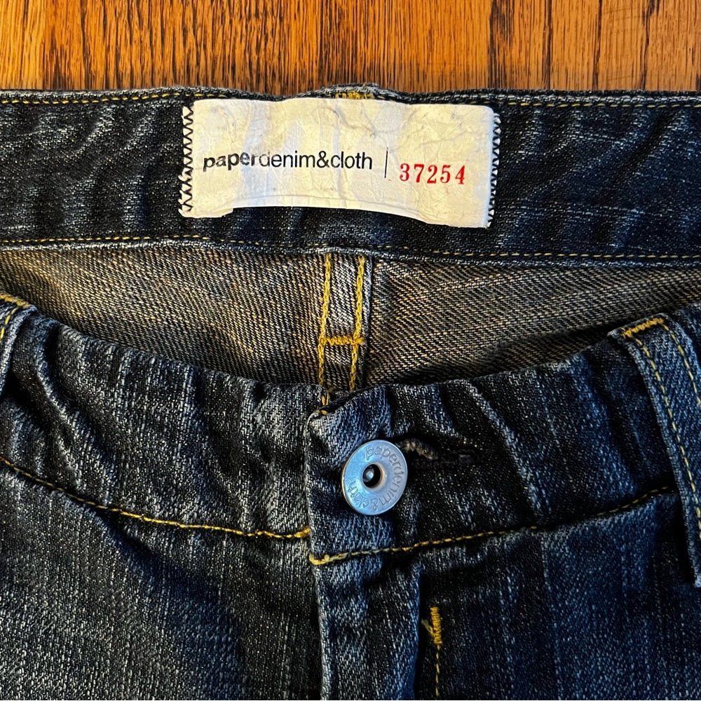 PAPER DENIM & CLOTH • Indigo Low Rise Denim Jeans - Picture 5 of 10